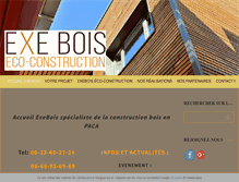 Tablet Screenshot of exe-bois.com